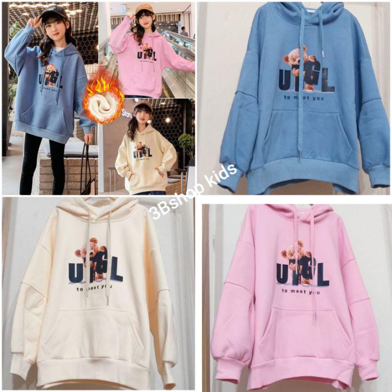 Áo hoodie nỉ bông dày ấm size đại cho bé