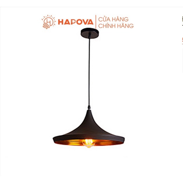 Đèn trần trang trí bàn ăn phòng khách thả Bắc Âu HAPOVA KUSUM 5003 + Tặng kèm bóng led AS Vàng