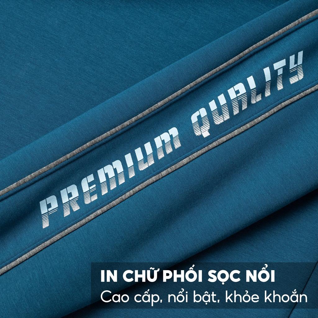 Bộ Nỉ Nam 5S Premium, Chất Liệu Supima Cotton, Dày Dặn, Thiết Kế Kéo Khóa, Cổ Trụ Khỏe Khoắn (BNK22041)