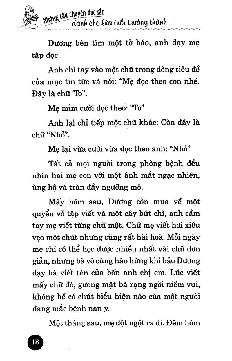 Những Câu Chuyện Đặc Sắc Dành Cho Lứa Tuổi Trưởng Thành - Tập 2