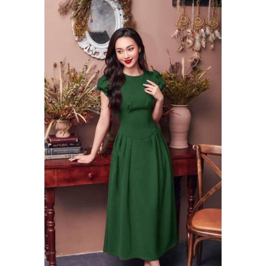 ĐẦM XOÈ TAY PHỒNG CỔ TRÒN