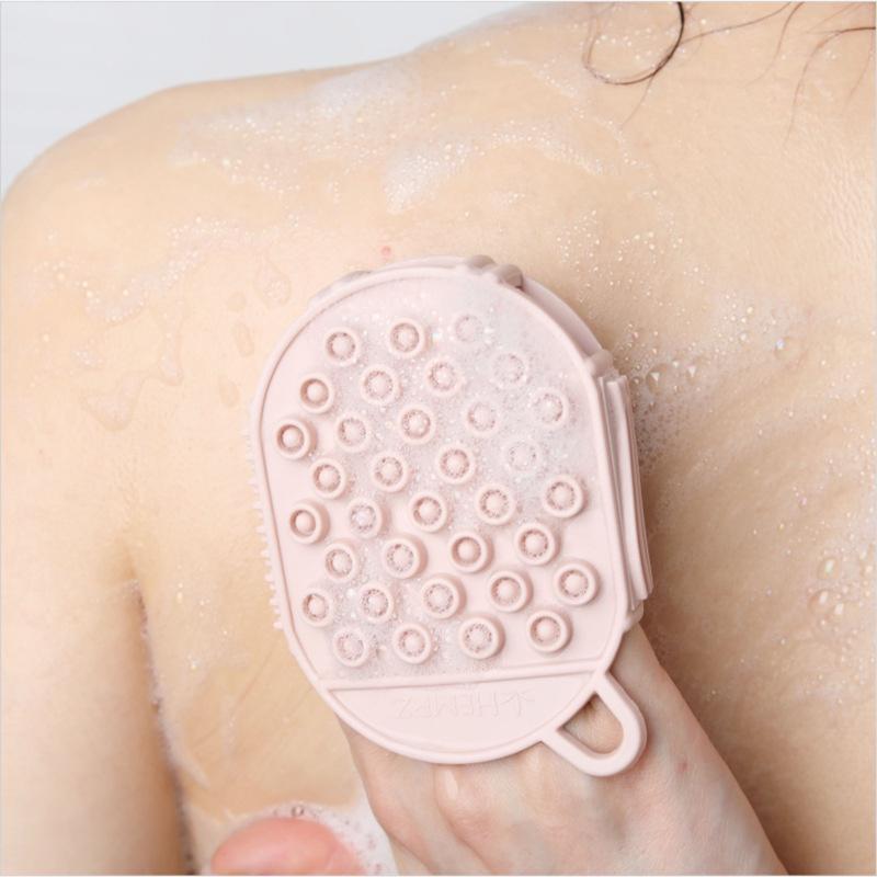 Soft Rubber Bath Towel Gloves Rubbing Mud Decontamination Bath Brush Bathroom Bathing Back Massage Brush Household Bath Gloves
