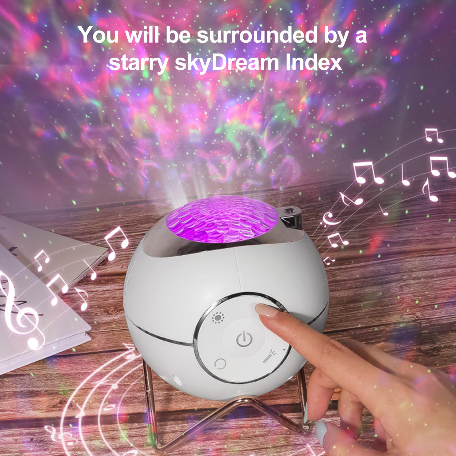 Planet Projector Light Creative Bedroom Night Light Planet Star Projector Light BT Music USB Ambient Light