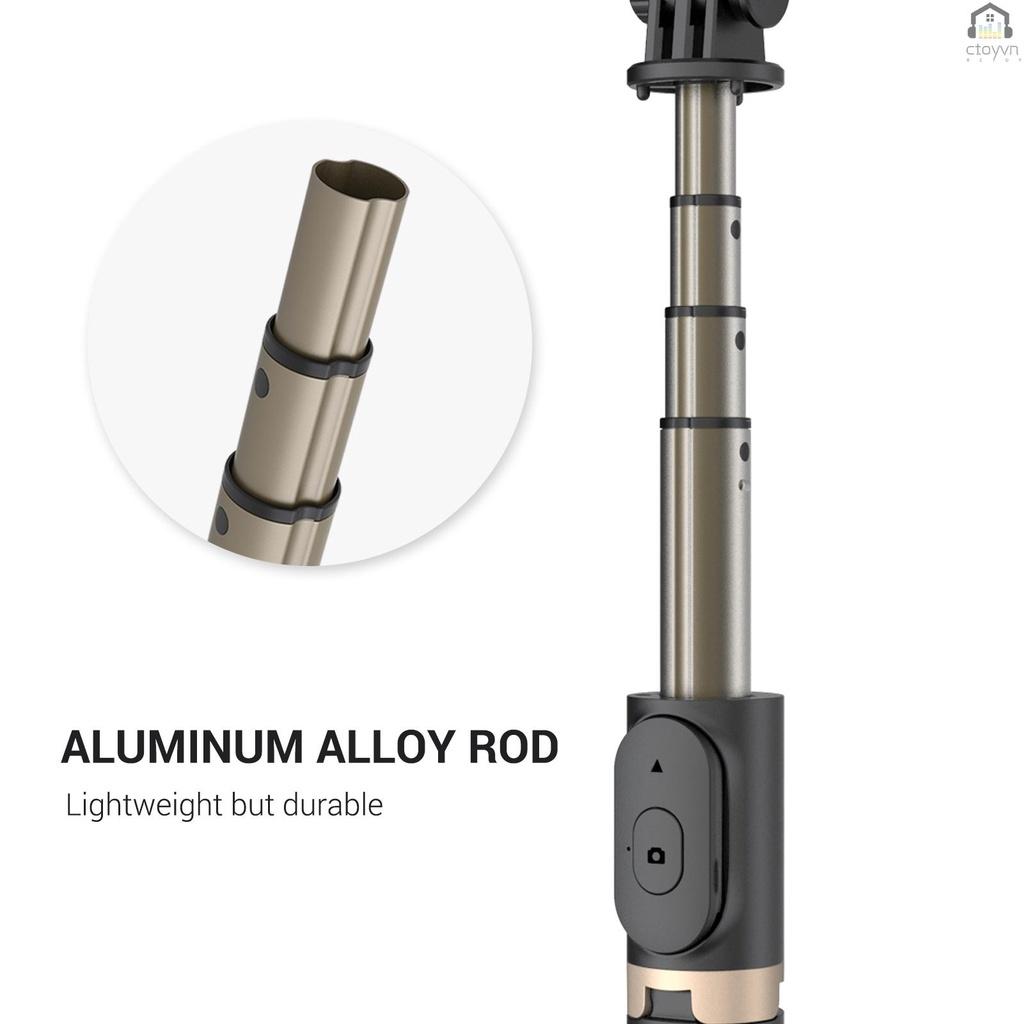 Gậy tự sướng ba chân 4 khớp nối dài 6 inch với vòng đèn lớn có thể điều chỉnh 9 mức độ sáng tùy chỉnh đa năng có thể tháo rời