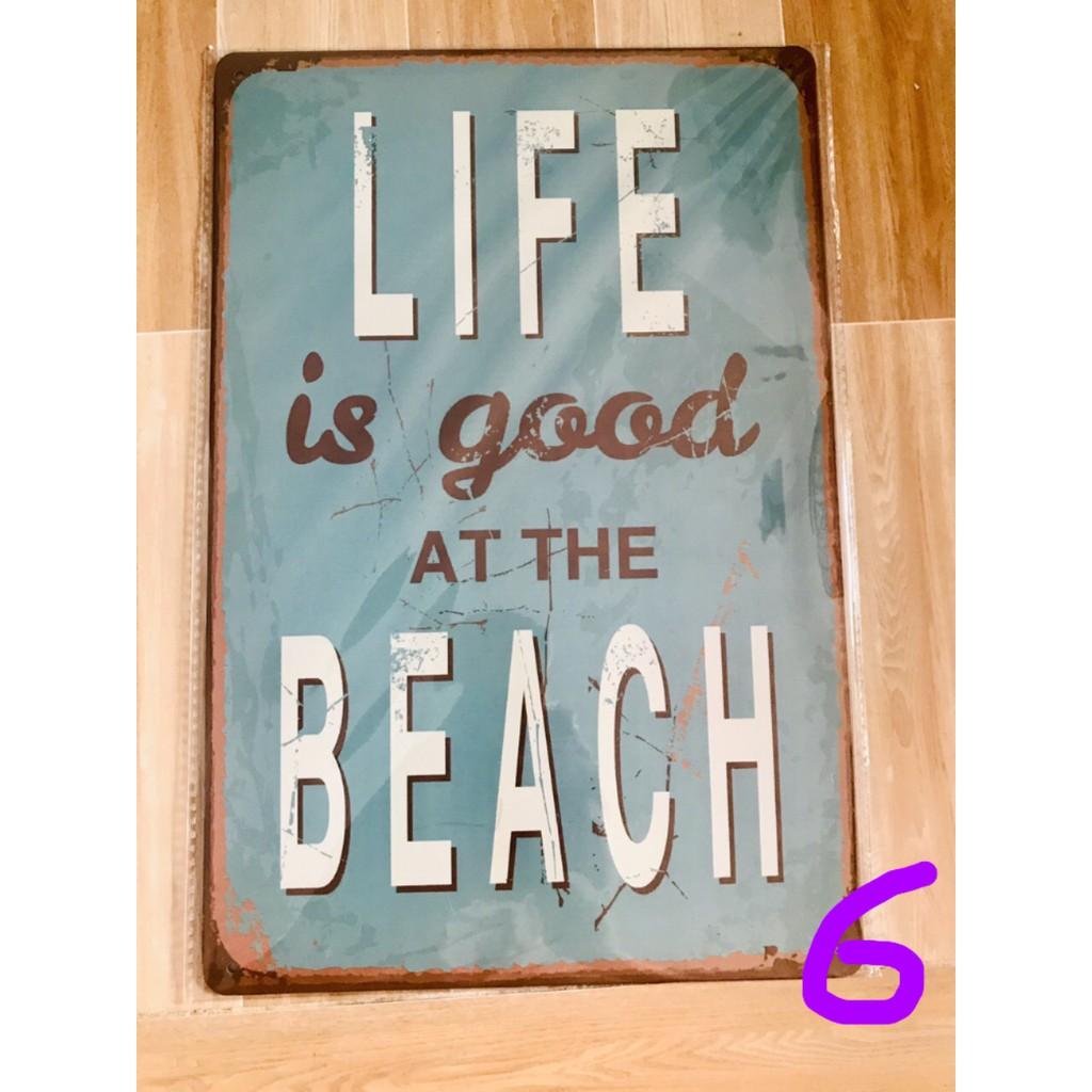 Bảng Thiếc Vintage Trang Trí