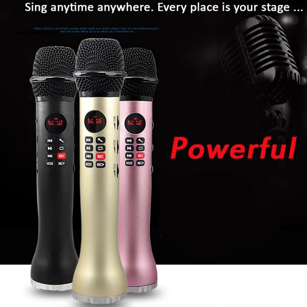 Micro hát karaoke cầm tay không dây kết nối Bluetooth 3 trong 1