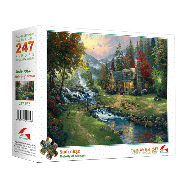 Tranh xếp Hình Tia Sáng Suối Nhạc