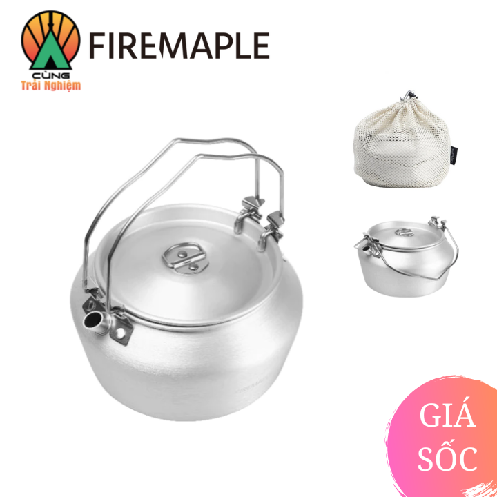Ấm Đun Nước 1.2L siêu tốc hợp kim nhôm Fire Maple Chuyên Dụng Dã Ngoại FMC-NIMBUS-1200