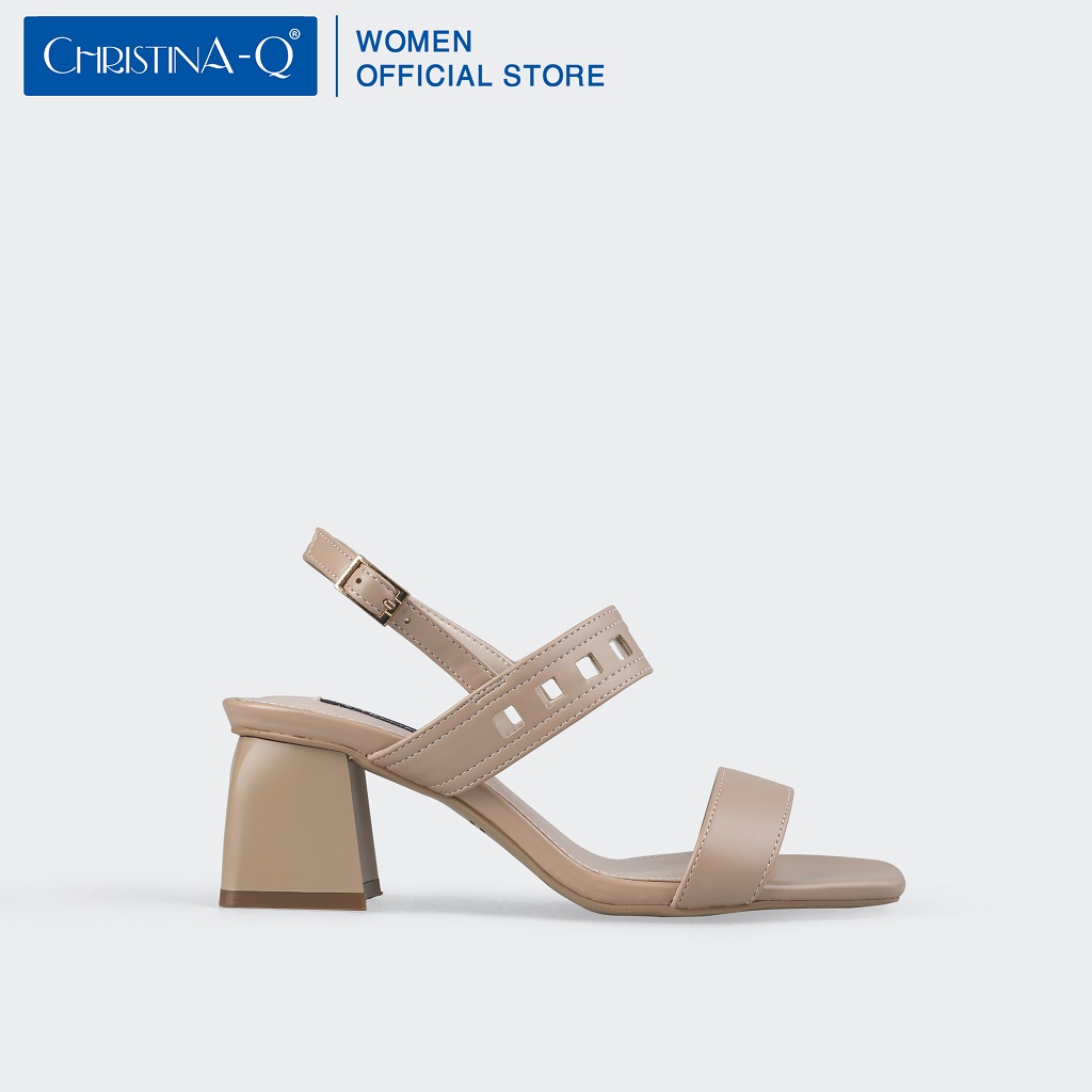 Giày Sandals Nữ Gót Trụ ChristinA-Q XDN293