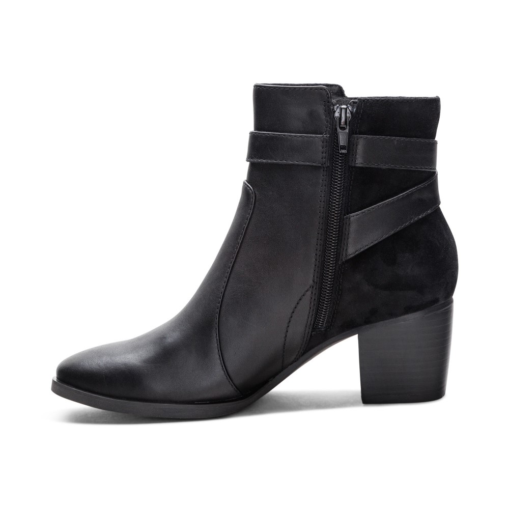 Giày boot sức khỏe nữ Aetrex Rebecca Black - giày cao gót đế đệm giảm mỏi chân