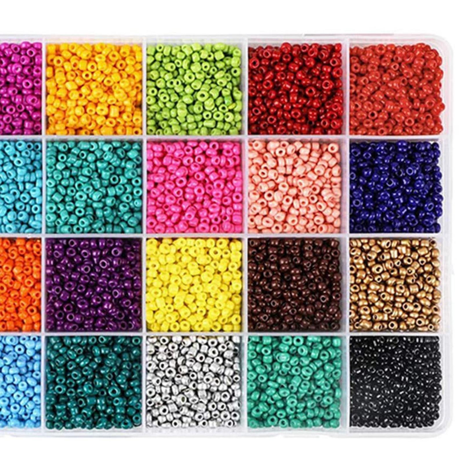 Glass Seed Beads Assorted Small Beads for Jewelry Making Kit Art and Craft Bracelets