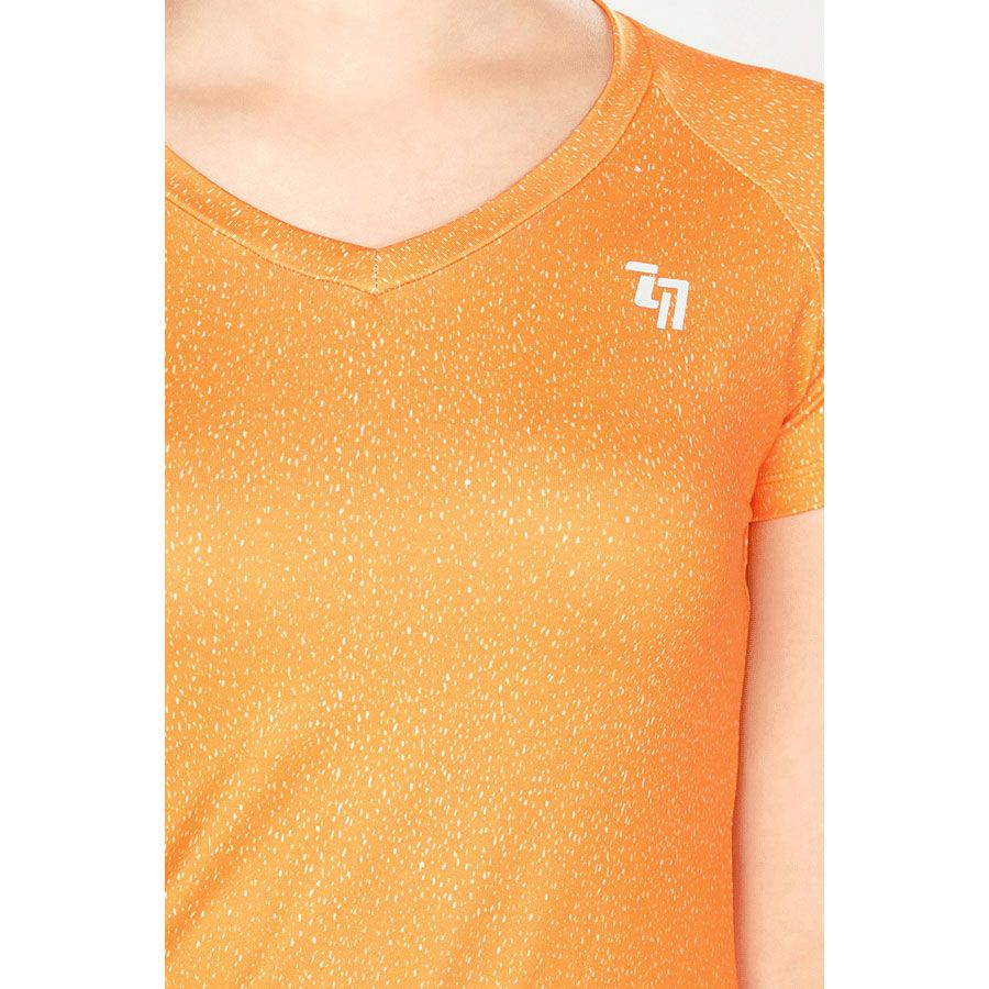 Áo Thể Thao Nữ W Basic V Neck Org/Wht