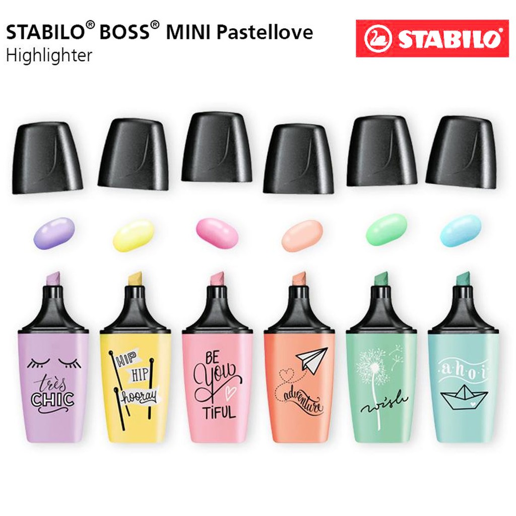 Bút đánh dấu Stabilo Boss Original Mini Pastellove Highlighter - Màu vàng pastel (Milky Yellow)