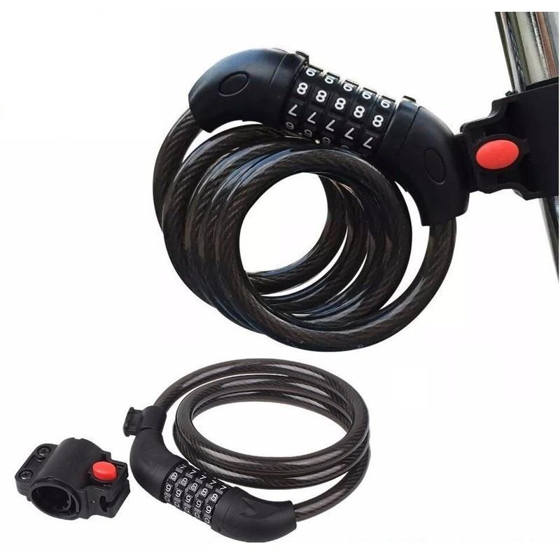 Ổ KHÓA DÂY CHỐNG TRỘM 5 SỐ SIZE LỚN + Khung Gắn - Loại Tốt