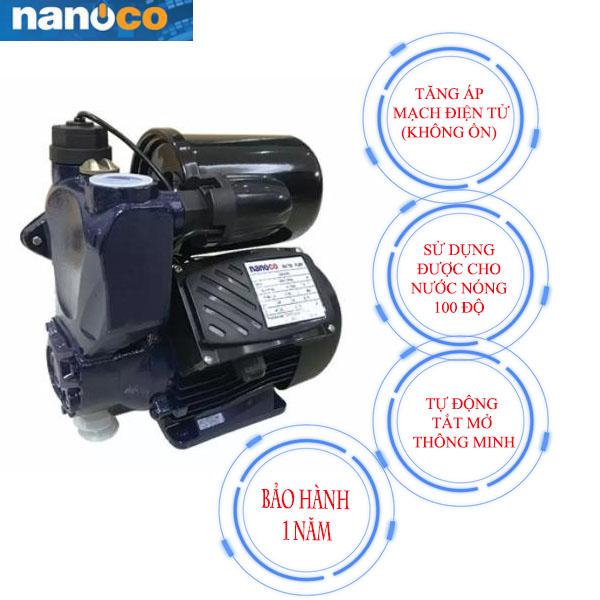 Máy bơm tăng áp Nước nóng Nanoco chịu nhiệt 100 độ C