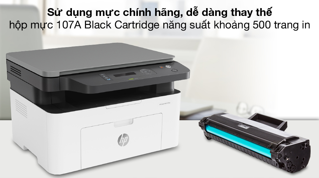 Máy In Laser Đa Năng HP LaserJet Pro MFP 135W (4ZB83A) - Hàng Chính Hãng