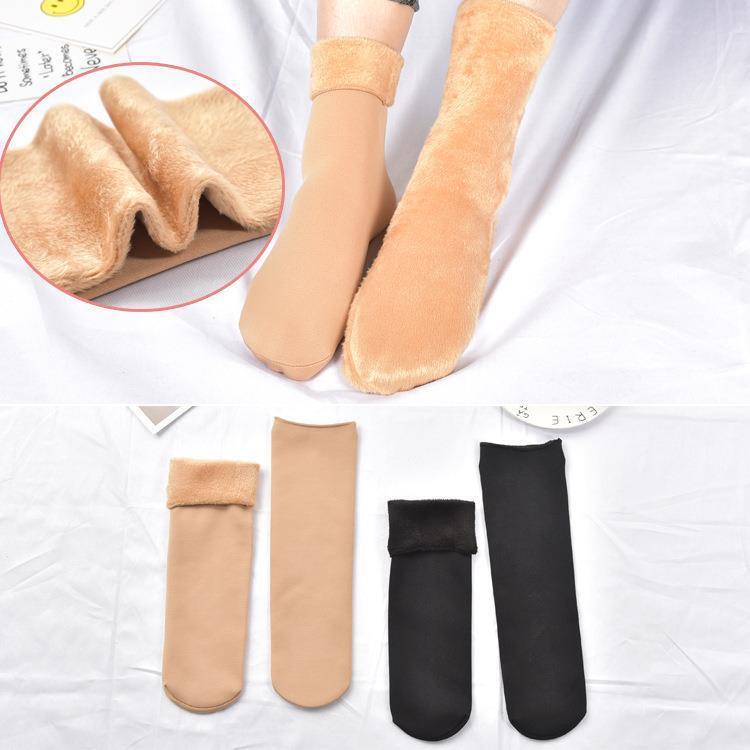 Tất da lót lông mùa đông siêu ấm chân