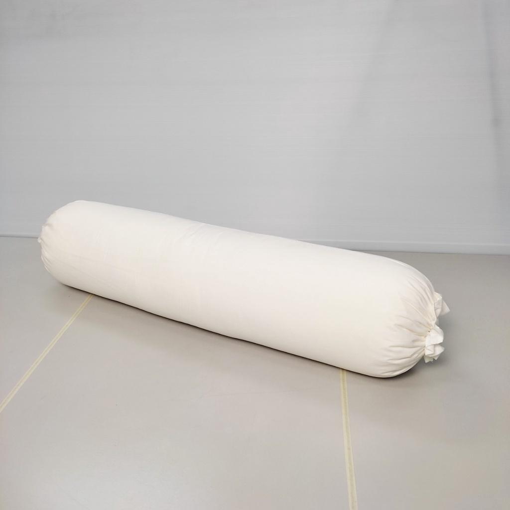 Vỏ gối ôm cotton tici 35x100cm cho áo gối màu trắng