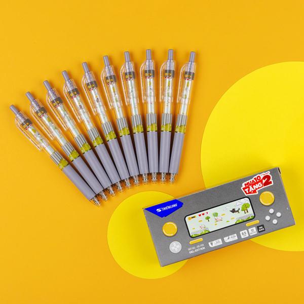 Hộp 12 Bút Gel Quick Dry 0.5 mm - Thiên Long GEL-057 - Mực Đen