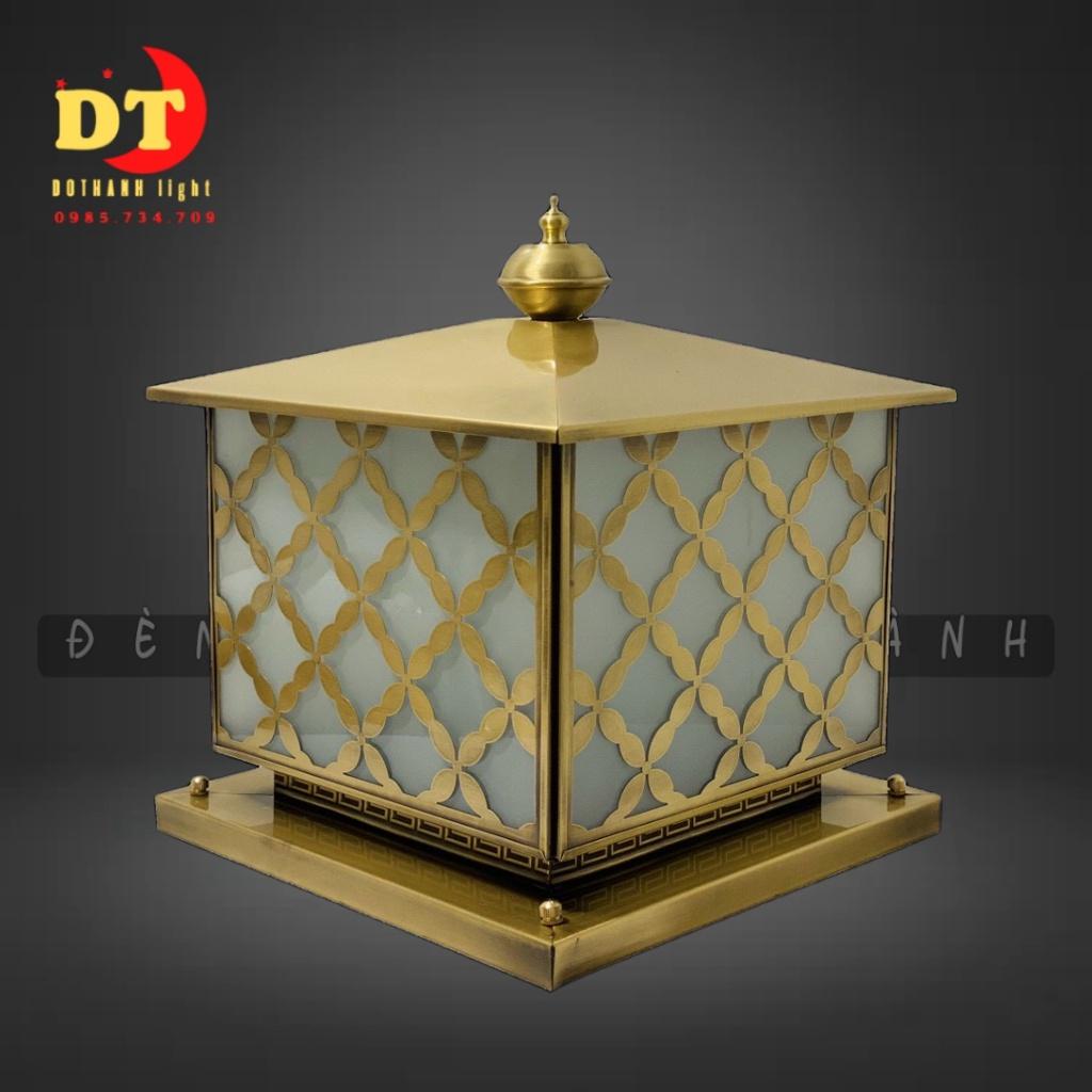 Đèn trụ cổng đồng sang trọng phong cách bắc âu HTLQ tcd