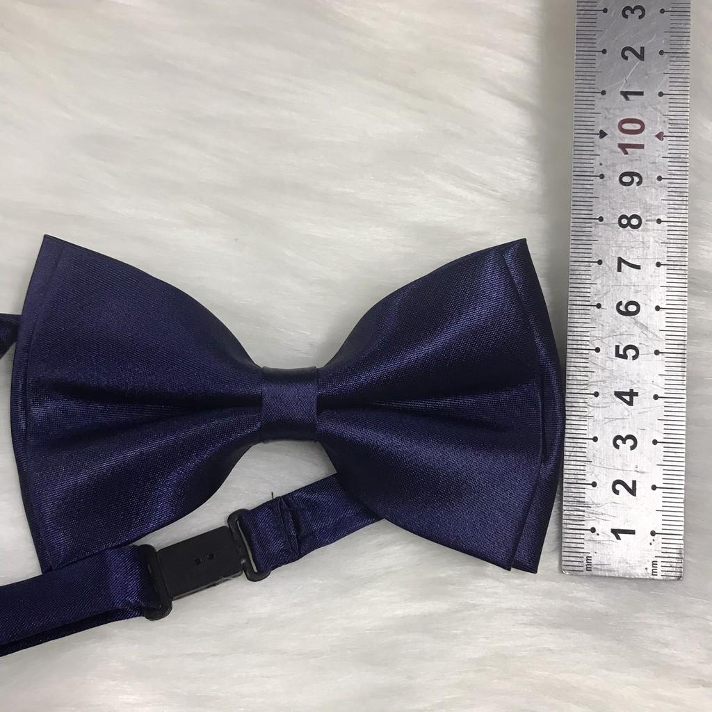 Nơ đeo cổ nam 2 lớp canh to sang trọng đồng phục nhà hàng công sở TPHCM X05