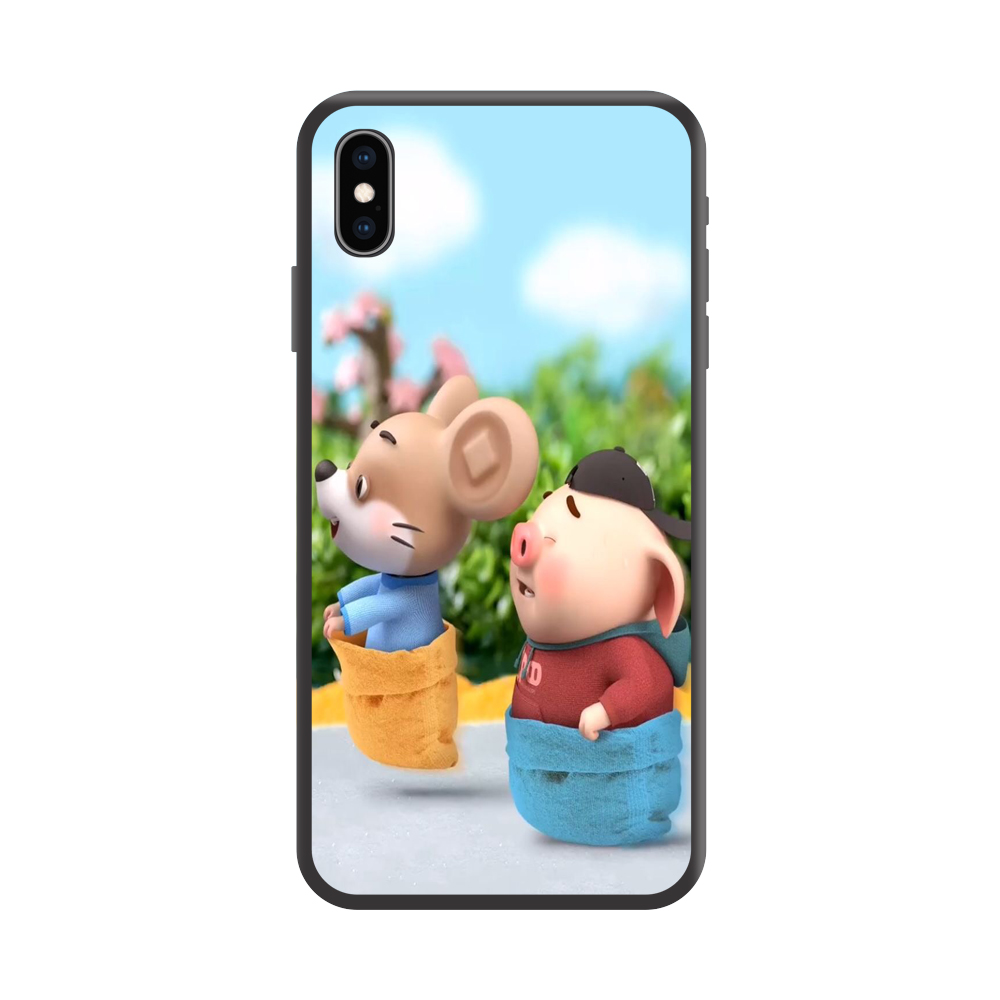 Ốp lưng TPU viền dẻo cho điện thoại IPHONE XS MAX Hình Chuột Tết 2020 Mẫu 05