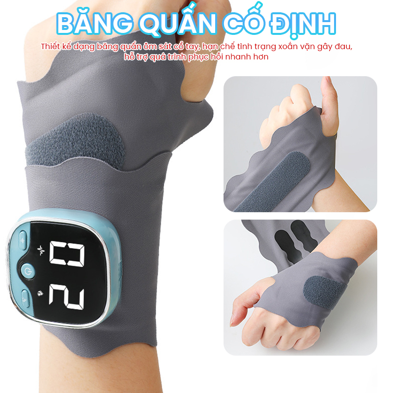 Băng quấn cố định kết hợp massage cổ tay XY-02 - Giải pháp bảo vệ và phục hồi cổ tay khỏi chấn thương, căng cơ