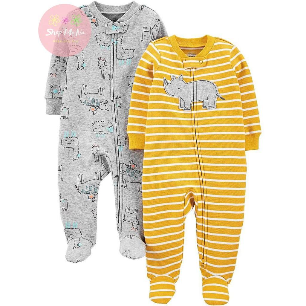 Sleepsuit / bodysuit bộ body dài tay xuất dư các hãng cho bé trai bé gái