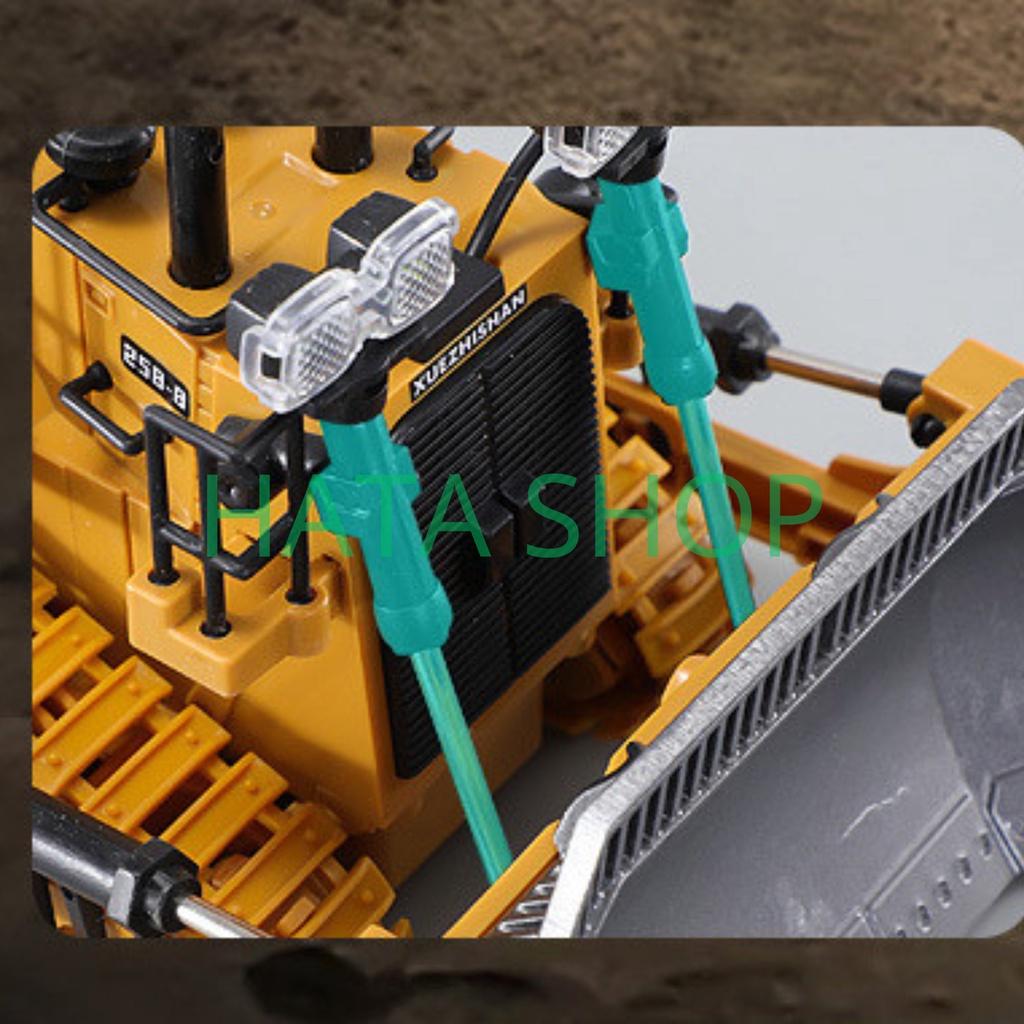 Xe Ủi Đất Kim Loại BC1045 (Alloy Bulldozer) điều khiển từ xa 9 kênh / Xe công trình xúc đất điều khiển cao cấp