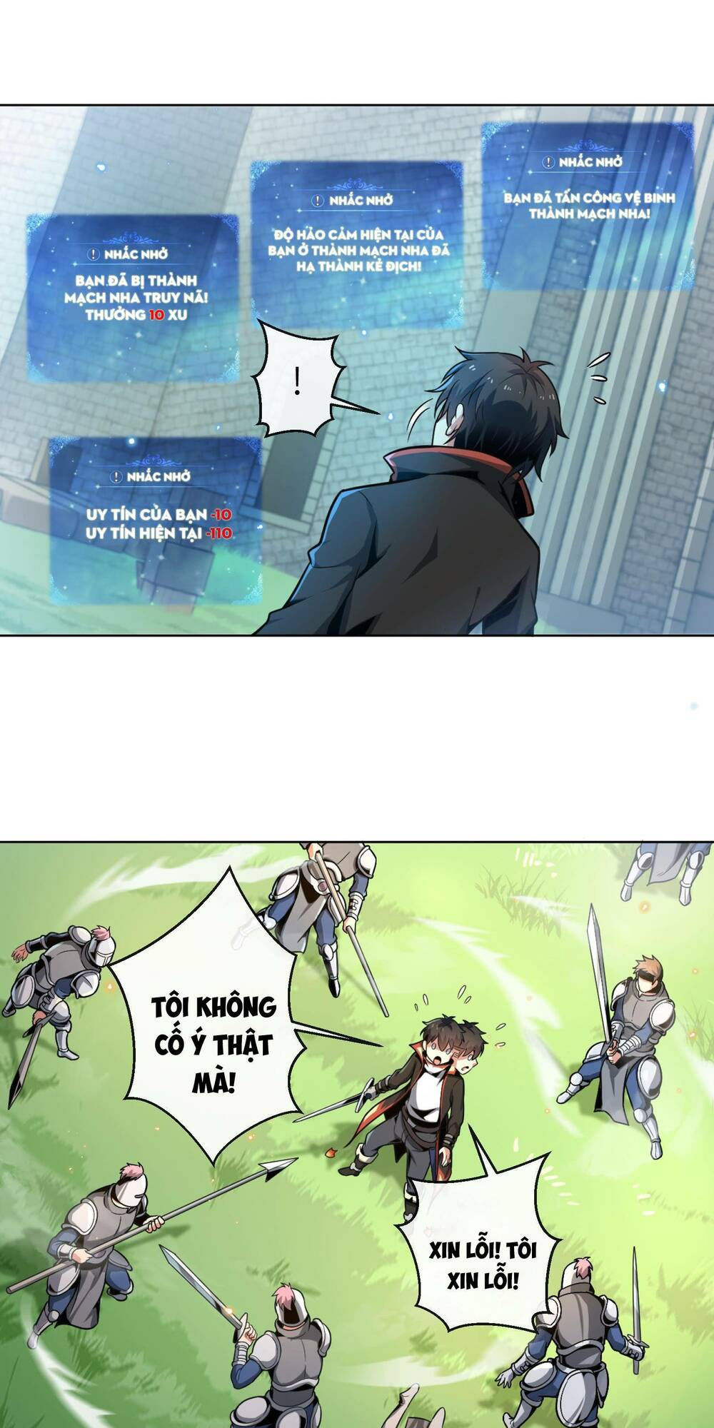dù kiếm được nghề nghiệp siêu hiếm nhưng lại bị toàn server đuổi giết?! chapter 1 71