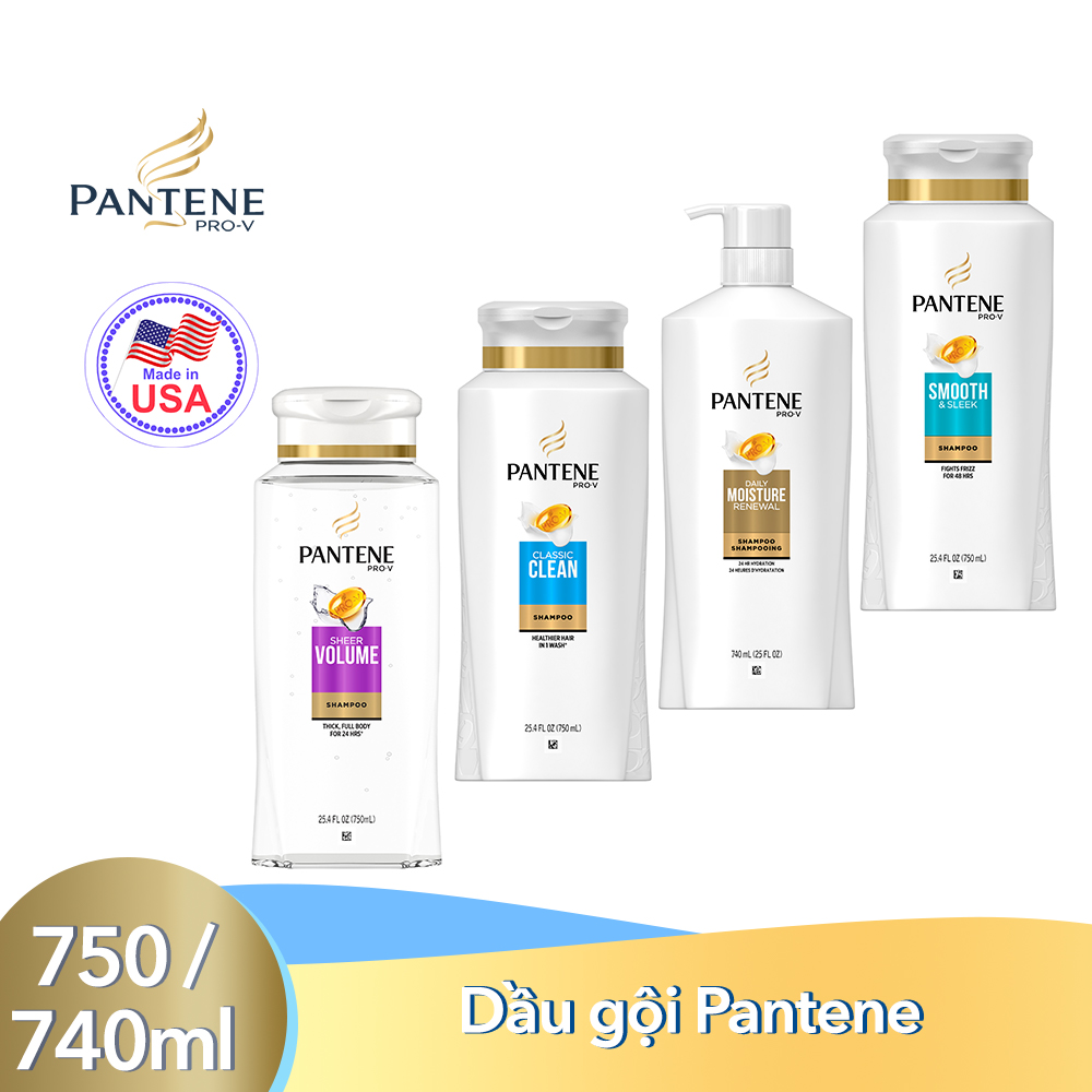 Dầu gội Pantene chai 750ml/740ml