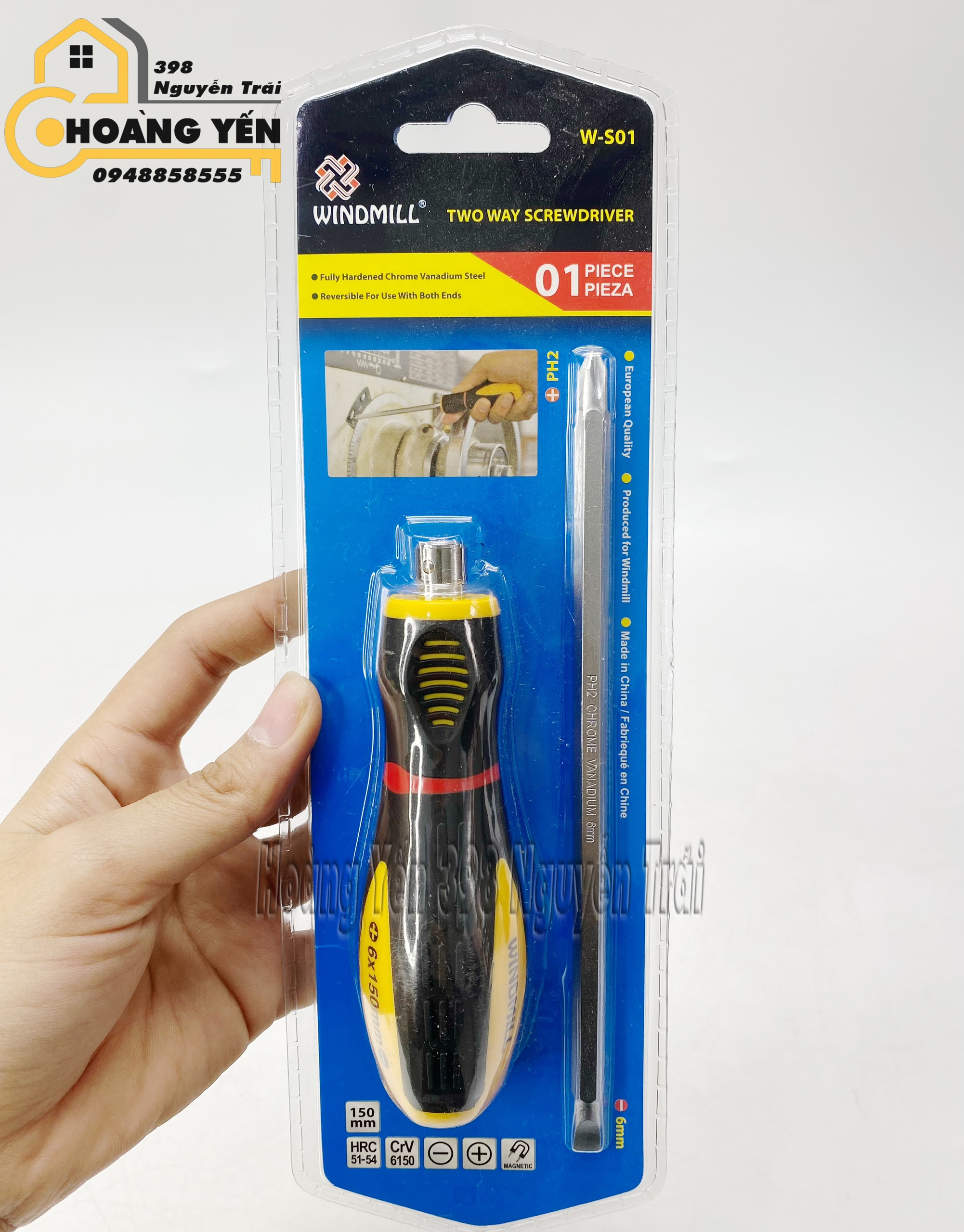 Tô vít đổi đầu có nam châm WINDMILL W-S01 Tua vít đổi đầu có năm châm tô vít có năm châm Tua vít đầu nam châm