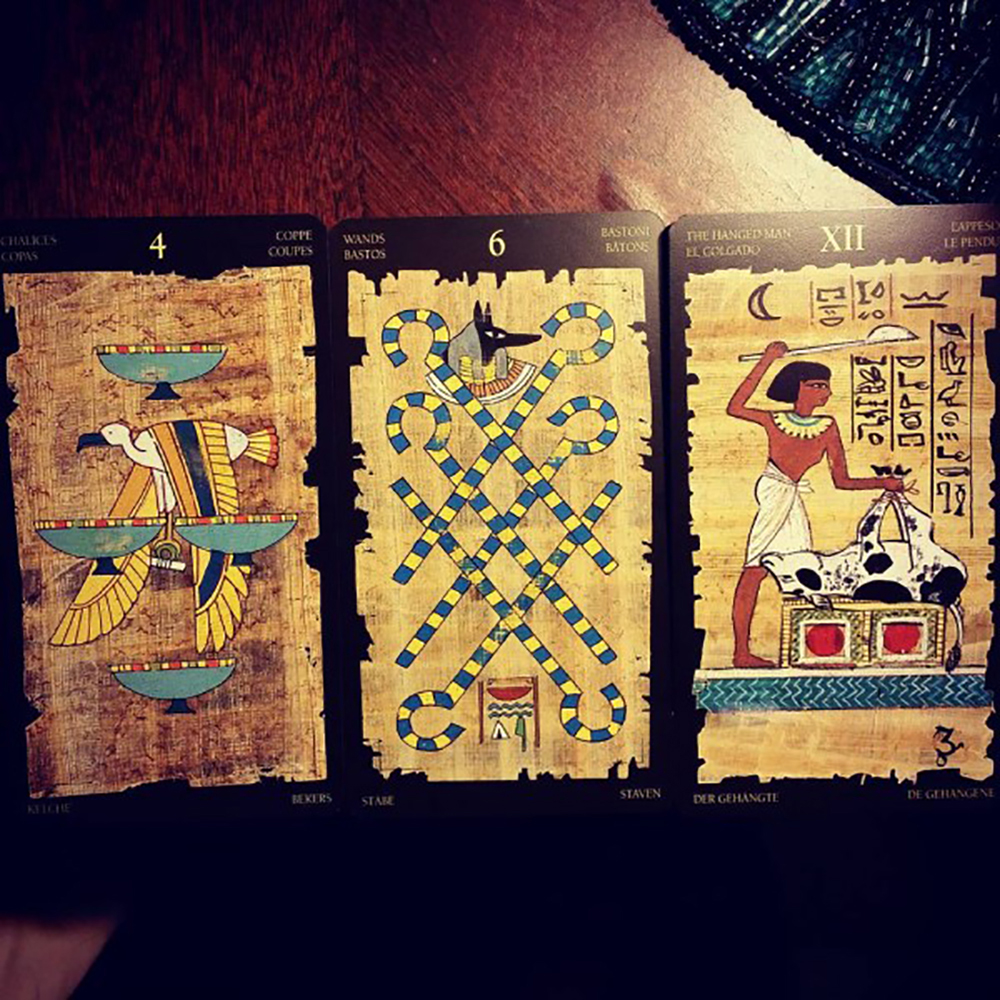 Bộ Bài Egyptian Tarot Tặng Đá Thanh Tẩy