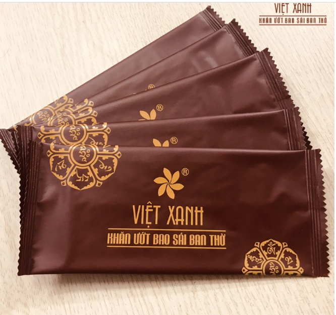 Hộp 20 khăn ướt bao sái ban thờ Việt Xanh