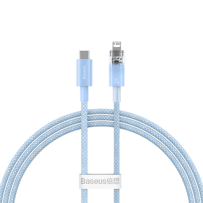 Cáp Sạc Nhanh C to iP Baseus Explorer Series Fast Charging Cable with Smart Temperature Control Type-C to iP 20W (Hàng chính hãng)