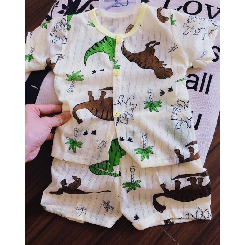 Bộ đồ cotton giấy cho bé từ 6-18kg
