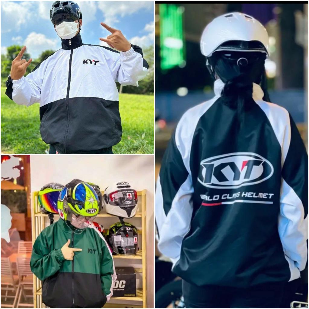 Áo Khoác Dù 2 Lớp Racing KYT 2023 Nam Nữ Form Rộng Nhiều Màu, Áo Gió Chống Nắng Kiểu BomBer, đi chơi đi Phượt SHOPMAP