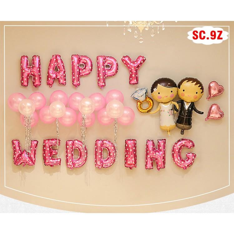Combo bộ bóng chữ trang trí phòng cưới