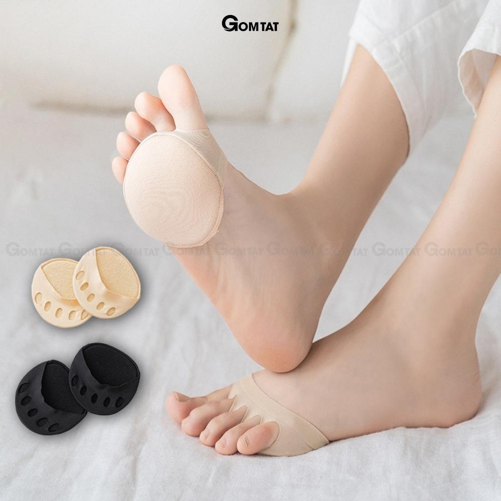 Tất vớ đi giày cao gót mũi chân GOMTAT loại xỏ ngón, miếng lót giày cao gót sợi cotton cao cấp - PO-MUICHAN-3010-1DOI