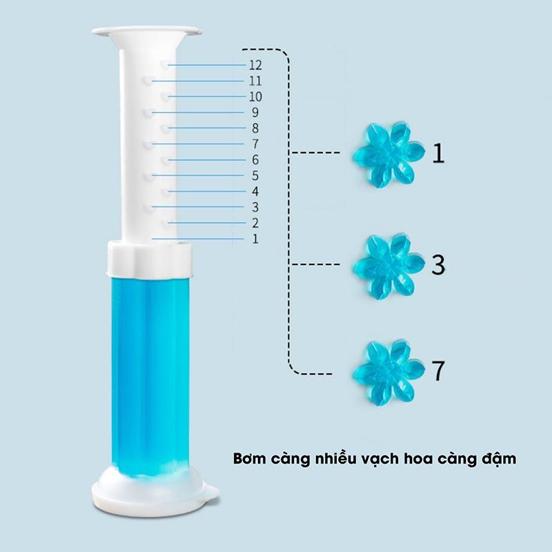 Gel thơm làm sạch khử mùi vệ sinh diệt khuẩn khử trùng bồn cầu hình bông hoa