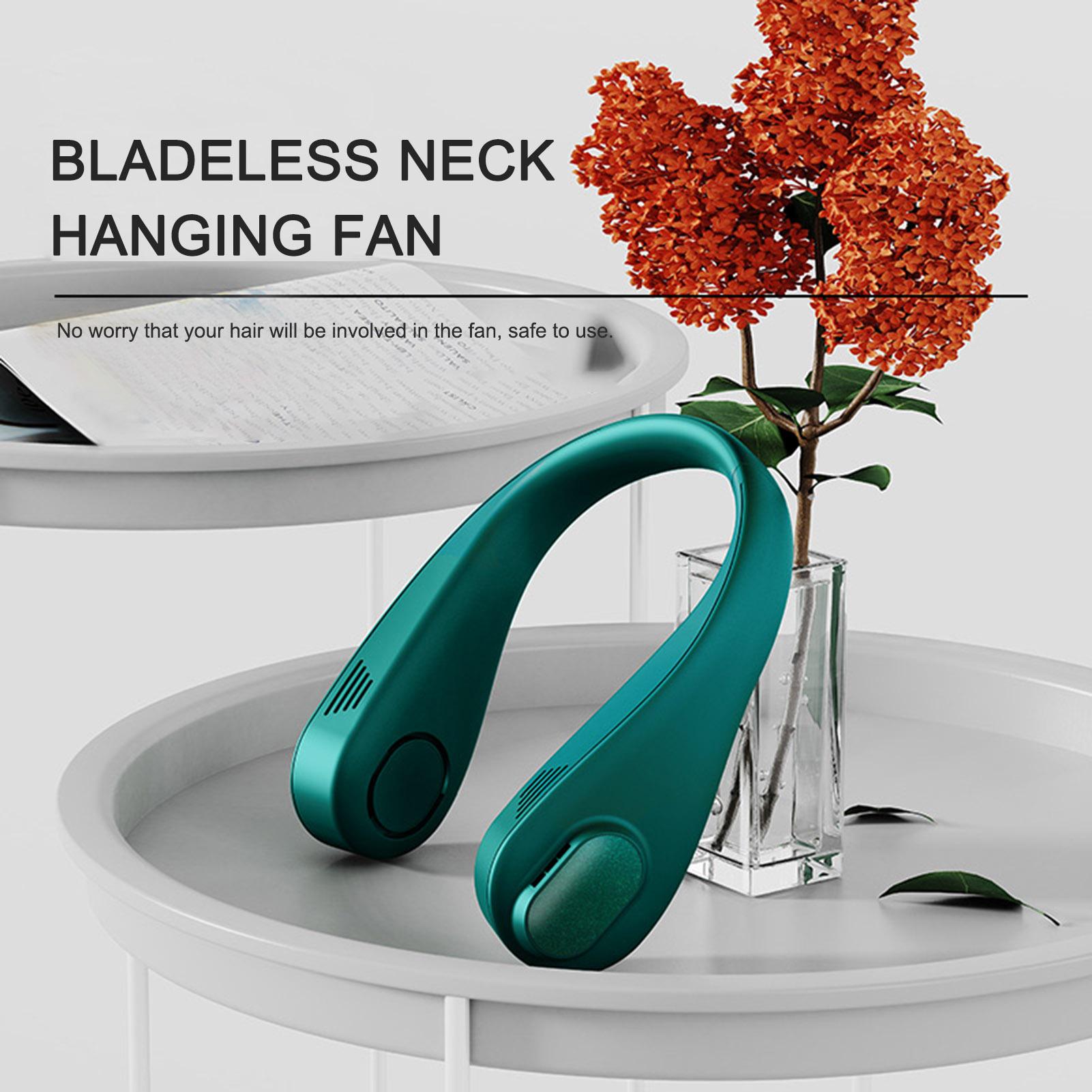 Quạt đeo cổ di động không cách với 3 tốc độ 1800 MAH với độ bền lâu, hoạt động yên tỉnh ngoài trời
