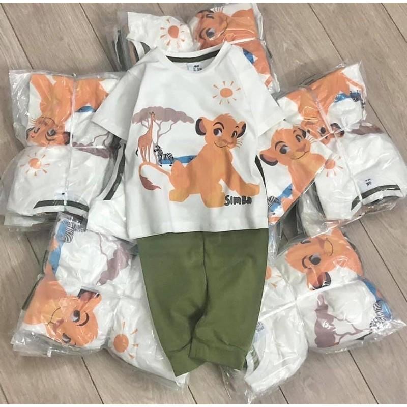 Bộ cộc tay bé trai chất cotton mềm mịn
