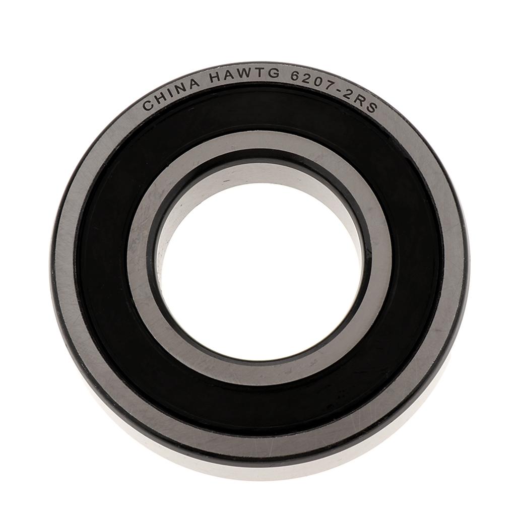 Deep Groove Ball Bearing Silver Black Metal Keyless Drill Chuck Tool Miniature Bearings, Double Rubber Sealed and Pre-Lubricated