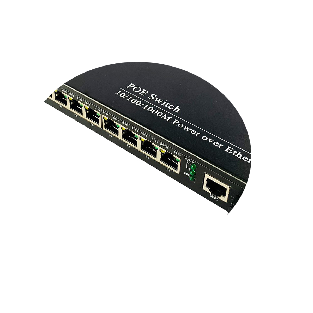 Bộ chuyển đổi quang điện  Gigabit 8 POE 10/100/1000 M kèm cổng  SC 1 sợi GNETCOM GNC-6109GE-20A (1 thiết bị ) - Hàng Chính Hãng