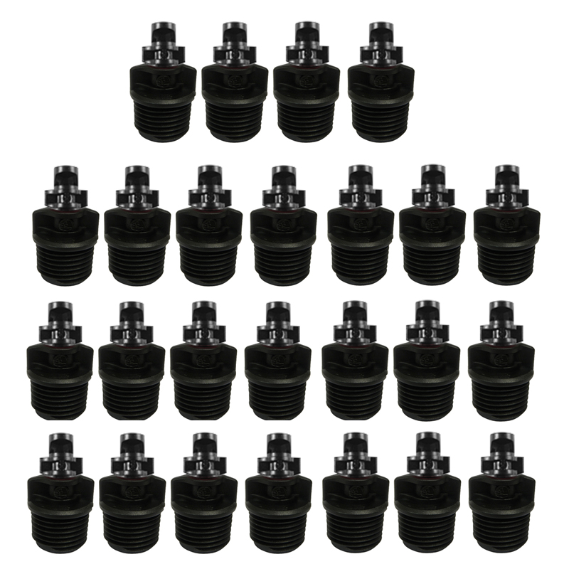Bộ 25 cái béc tưới cây Fan 360 độ Black MNPT. Xuất xứ: Australia.