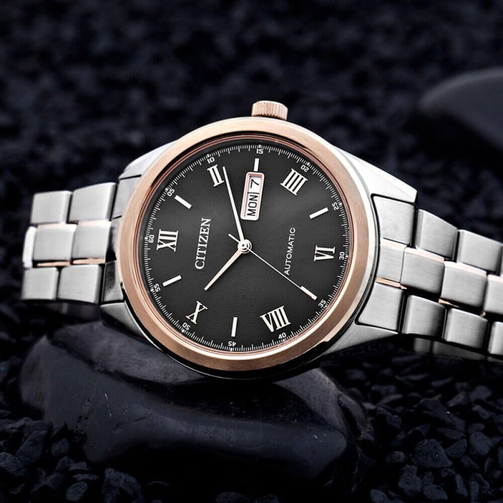 Đồng Hồ Nam Citizen Dây Thép Không Gỉ NH7514-59E - Mặt Đen