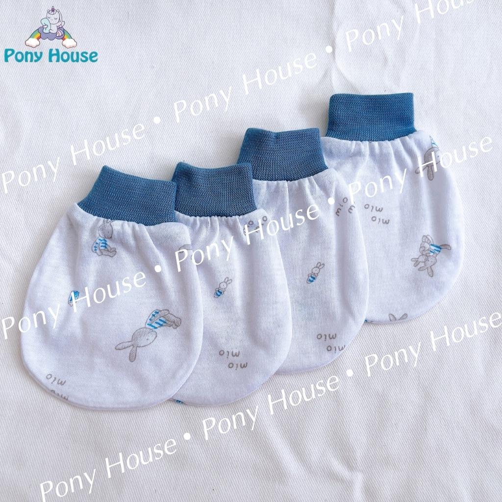 Bao Tay Mio - Set 2 Đôi Bao Tay Miomio Chất Cotton Mềm Mịn Cho Bé Sơ Sinh, Bé Trai, Bé Gái