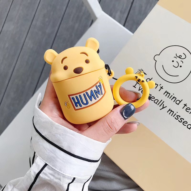 Airpods case, Ốp silicone bảo vệ dành cho Airpods 1/2 - Disney - Hàng Chính Hãng