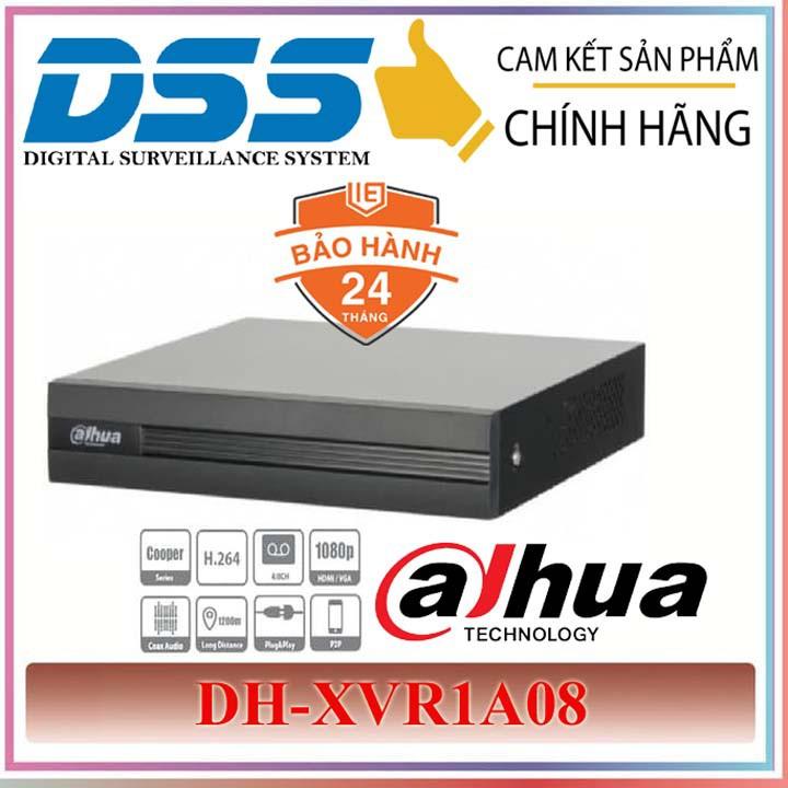 Đầu ghi hình camera 8 kênh HDCVI Dahua DH-XVR1A08 2MP chính hãng DSS Việt Nam