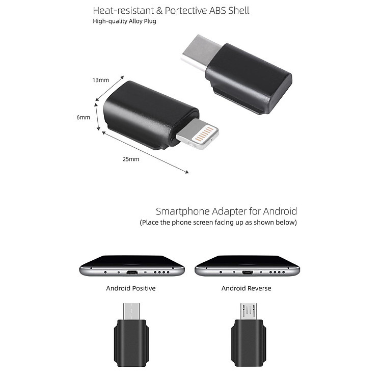 Mobile Phone Connector Metal Data Connector For Osmo Pocket 2/osmo For iPhone Type-c Android